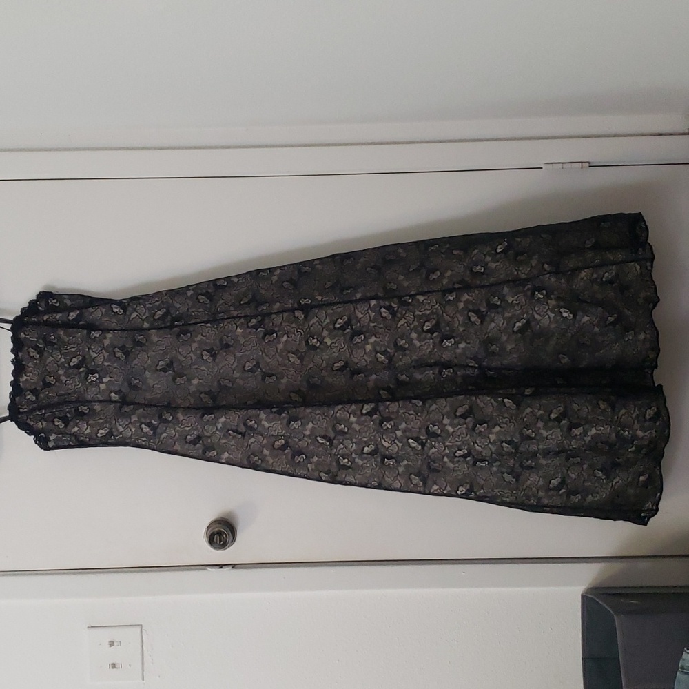 Floor length lace ballgown